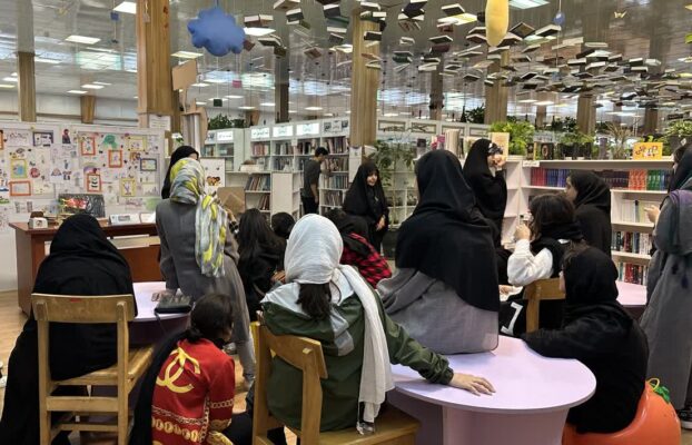 حضور کودکان مهر آمن در مرکز تبادل کتاب